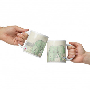 Jairus Green elephant mug